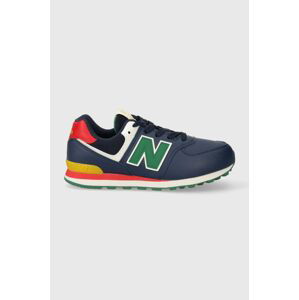 Dětské sneakers boty New Balance GC574CT tmavomodrá barva