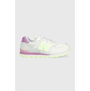 Dětské sneakers boty New Balance GC574CX bílá barva