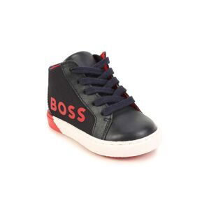 Dětské sneakers boty BOSS tmavomodrá barva