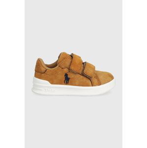 Dětské sneakers boty Polo Ralph Lauren béžová barva