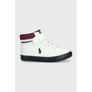 Dětské sneakers boty Polo Ralph Lauren bílá barva