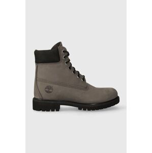 Semišové boty Timberland 6in Premium Boot pánské, šedá barva, TB0A62BH0331