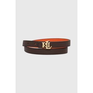 Oboustranný kožený pásek Lauren Ralph Lauren dámský, 412912038