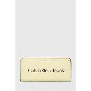 Peněženka Calvin Klein Jeans žlutá barva