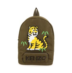 Dětský batoh Kenzo Kids zelená barva, velký, s potiskem