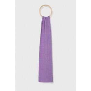 Vlněná šála Polo Ralph Lauren fialová barva