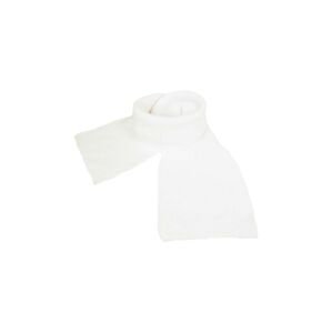 Dětský šátek z vlněné směsi Jamiks DORIO bílá barva, hladký