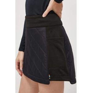 Sportovní sukně Smartwool Smartloft černá barva, mini