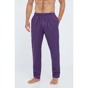 Pyžamové kalhoty United Colors of Benetton pánské, tmavomodrá barva