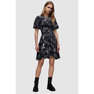 Šaty AllSaints ALI PEGGY DRESS černá barva, mini