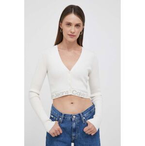 Kardigan Calvin Klein Jeans dámský, béžová barva, lehký