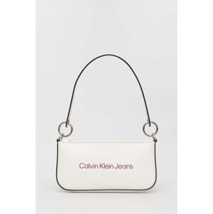 Kabelka Calvin Klein Jeans bílá barva