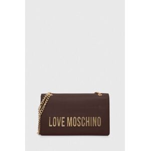 Kabelka Love Moschino hnědá barva