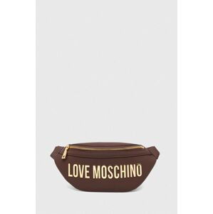 Ledvinka Love Moschino hnědá barva