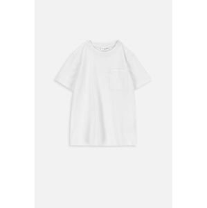 Dětské bavlněné tričko Coccodrillo bílá barva
