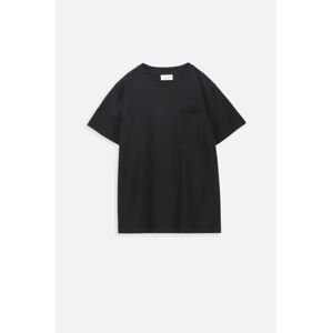 Dětské bavlněné tričko Coccodrillo černá barva