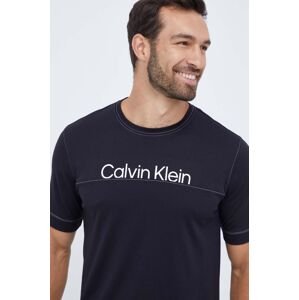 Tréninkové tričko Calvin Klein Performance černá barva, s potiskem