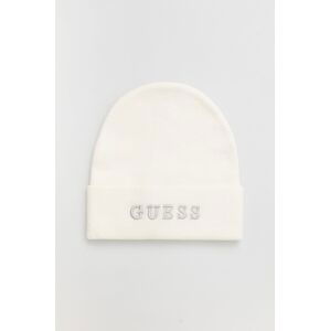 Čepice Guess bílá barva