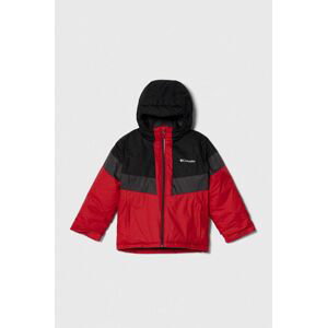 Dětská lyžařská bunda Columbia červená barva