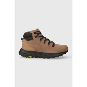 Boty Jack Wolfskin Terraventure Urban Mid pánské, hnědá barva