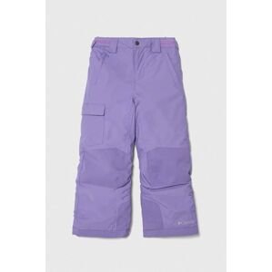 Dětské lyžařské kalhoty Columbia fialová barva