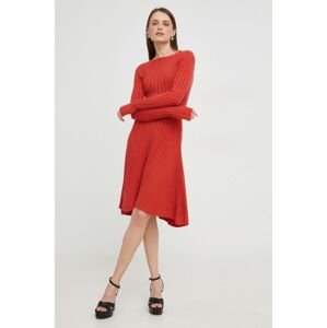 Šaty Answear Lab červená barva, mini