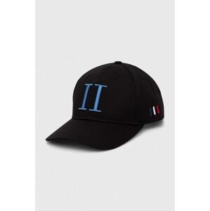 Bavlněná baseballová čepice Les Deux černá barva, s aplikací