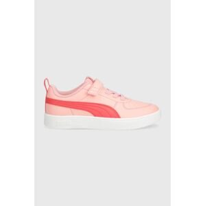 Dětské sneakers boty Puma Puma Rickie AC PS růžová barva
