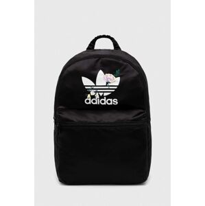 Batoh adidas Originals dámský, černá barva, velký, s potiskem