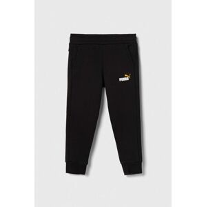 Dětské tepláky Puma ESS+ 2 Col Logo Pants FL cl B černá barva, s potiskem