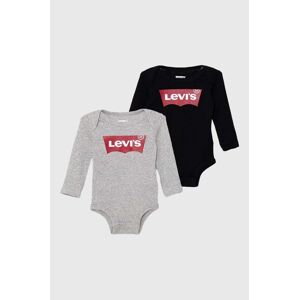 Bavlněné kojenecké body Levi's 2-pack