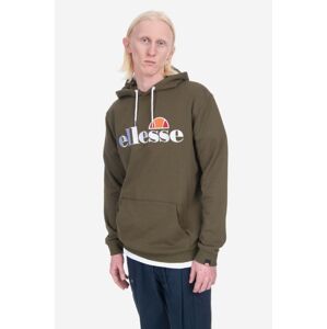 Mikina Ellesse SHK13288 Ferrer pánská, zelená barva, s kapucí, hladká, SHK13288-KHAKI