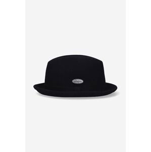 Vlněný klobouk Kangol Lite Felt Player černá barva, vlněný, 5122BC.BLACK-BLACK