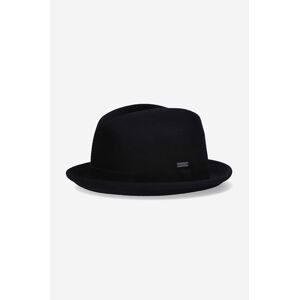 Vlněný klobouk Kangol Polished Player černá barva, vlněný, K4385.BLACK-BLACK