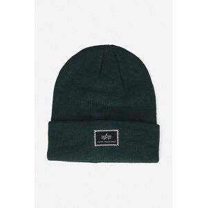 Čepice Alpha Industries X-Fit Beanie zelená barva, z tenké pleteniny, 168905.610-green