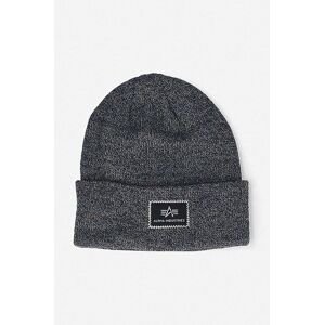 Čepice Alpha Industries X-Fit Beanie 1 tmavomodrá barva, 168905.315-navy