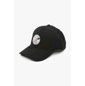 Bavlněná baseballová čepice Alpha Industries Nasa Cap černá barva, s aplikací, 186903.03-black