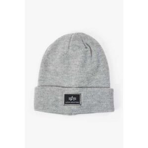 Čepice Alpha Industries X-Fit Beanie šedá barva, 168905.17-grey