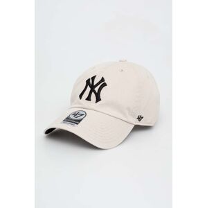 Kšiltovka 47brand MLB New York Yankees béžová barva, s aplikací