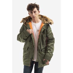 Bunda Alpha Industries 103141 01 pánská, zelená barva, zimní