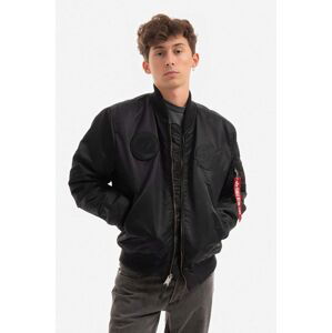 Bomber bunda Alpha Industries MA-1 VF NASA 166107 404 černá barva, přechodná