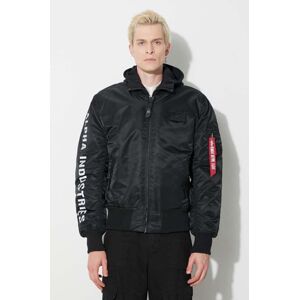 Bunda Alpha Industries 133104285 pánská, černá barva, přechodná