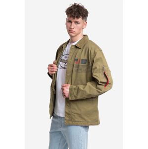 Bunda Alpha Industries Field Jacket LWC 136115 11 pánská, zelená barva, přechodná