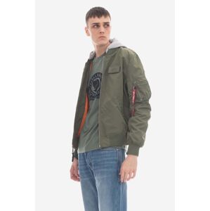 Bunda Alpha Industries MA-1 TT Hood BP Ref. 106103 01 pánská, zelená barva, přechodná