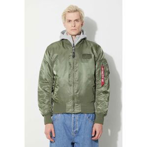 Bunda Alpha Industries MA-1 D-Tec 183110 01 pánská, zelená barva, přechodná