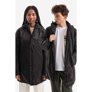 Bunda Rains Padded Nylon Coat 15480 BLACK černá barva, přechodná, oversize