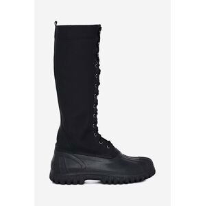 Kozačky Rains x Diemme Anatra Alto High Boot 2058 BLACK dámské, černá barva, na plochém podpatku