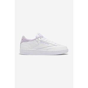 Kožené sneakers boty Reebok Club C 85 bílá barva, GV7000-white