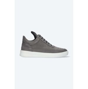 Semišové sneakers boty Filling Pieces Low Top Ripple Nubuck šedá barva, 25122842002