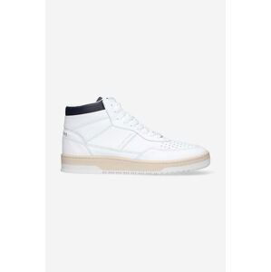 Kožené sneakers boty Filling Pieces Mid Ace Spin bílá barva, 55333491901